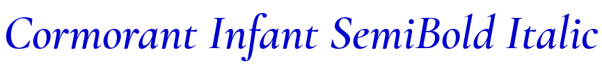 Cormorant Infant SemiBold Italic लिपि
